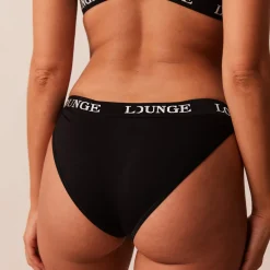 Bamboo Triangle Soutien-Gorge et String/Culotte Ensemble - Tout Noir