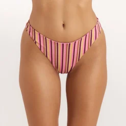 Bas de Bikini Brésilien Sunstripe - Rayures Rétro