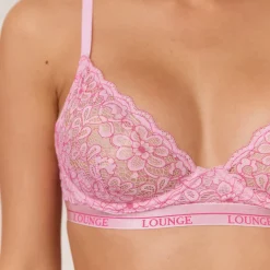 Bicolore Balcony Soutien-Gorge - Rose