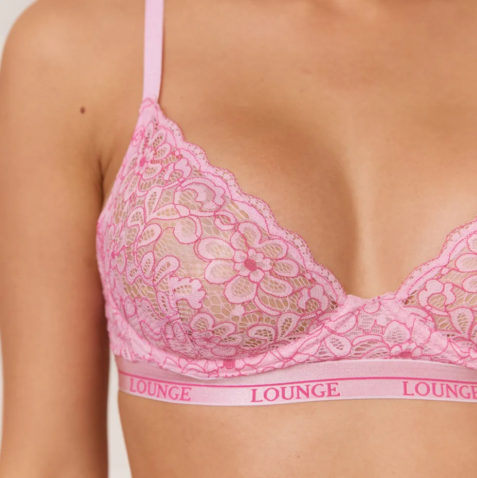 Bicolore Balcony Soutien-Gorge - Rose