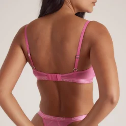 Blossom Balcony Soutien-Gorge et String Ensemble - Rose vif