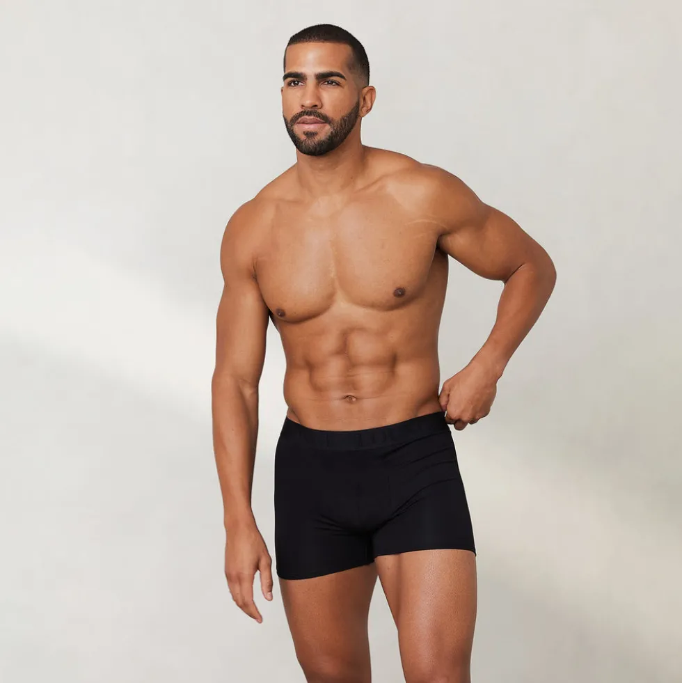 Boxers Luxe pour Homme (pack de 3) - Noir