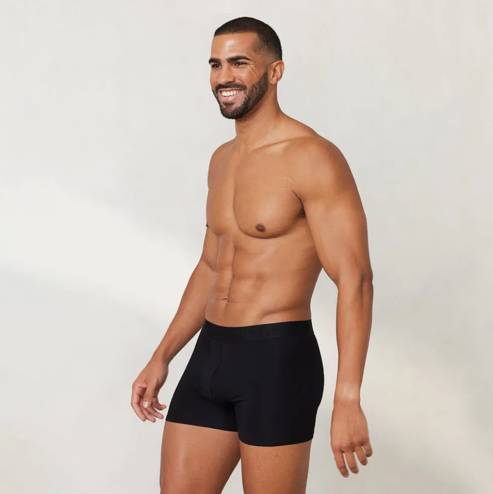 Boxers Luxe pour Homme (pack de 3) - Noir