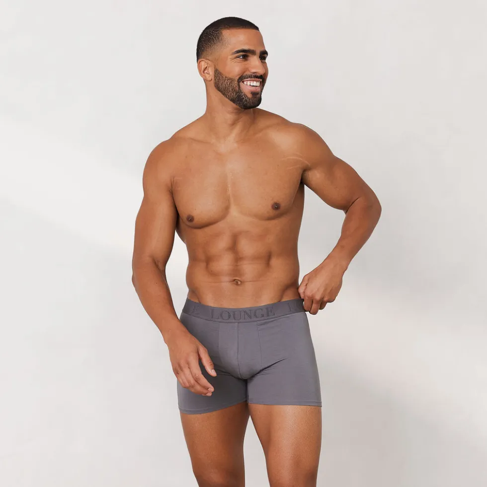 Boxers Luxe pour Homme (pack de 3) - Charbon