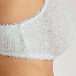 Brassière en Pointelle - Gris Chiné