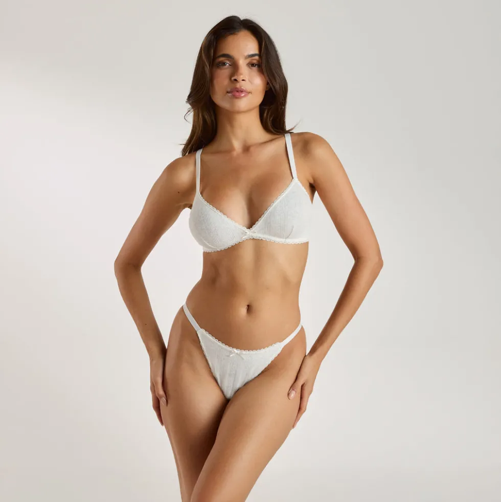 Brassière Triangle en Pointelle - Flocon d'Avoine