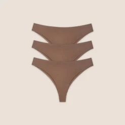 Brésiliens sans Couture (Pack de 3) - Noisette