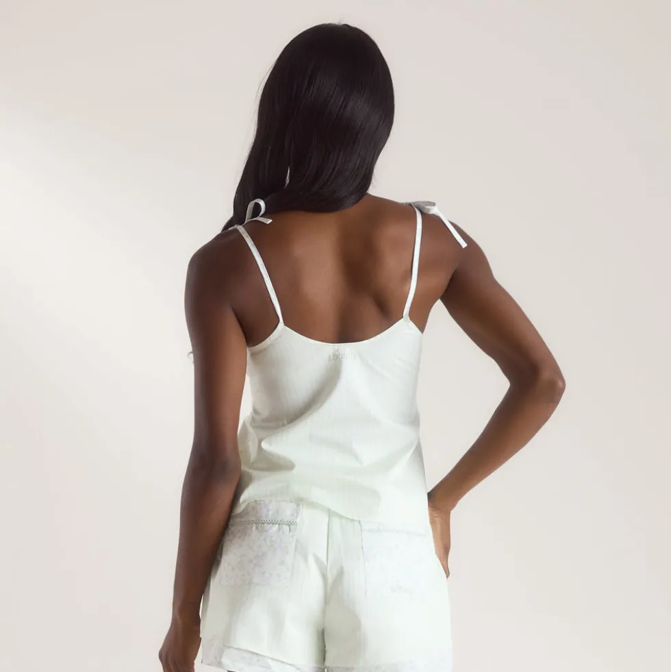 Caraco de Pyjama Bloom & Stripe - Sauge
