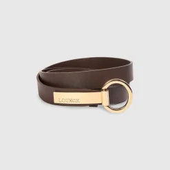 Ceinture à barrette - Chocolat