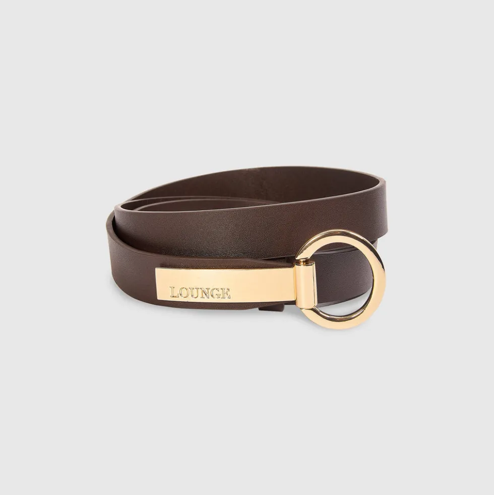 Ceinture à barrette - Chocolat