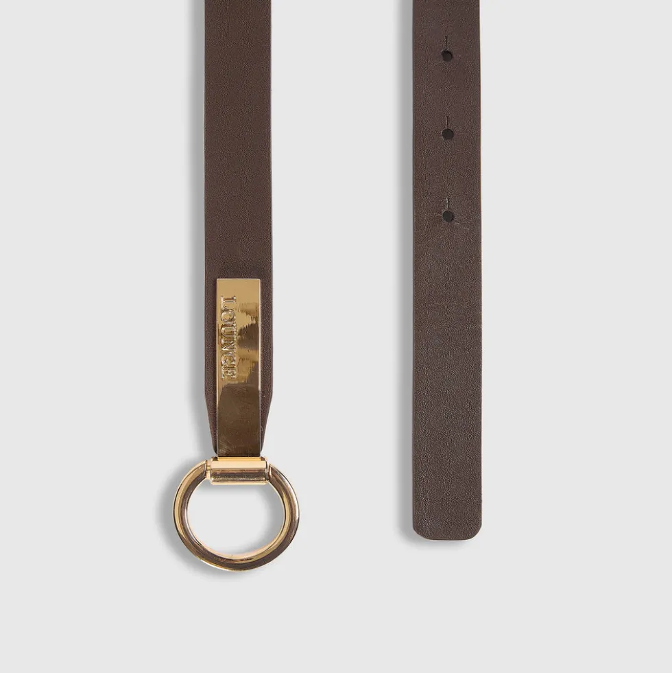 Ceinture à barrette - Chocolat