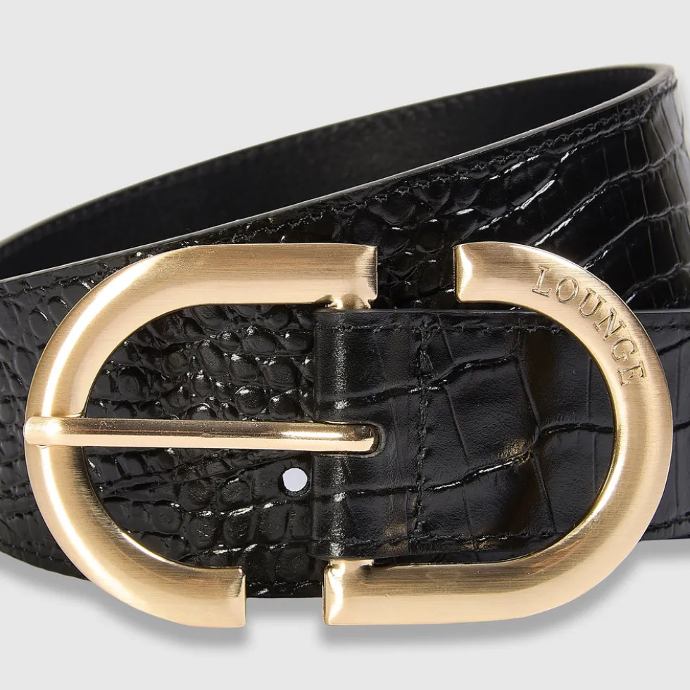 Ceinture à boucle - Noir