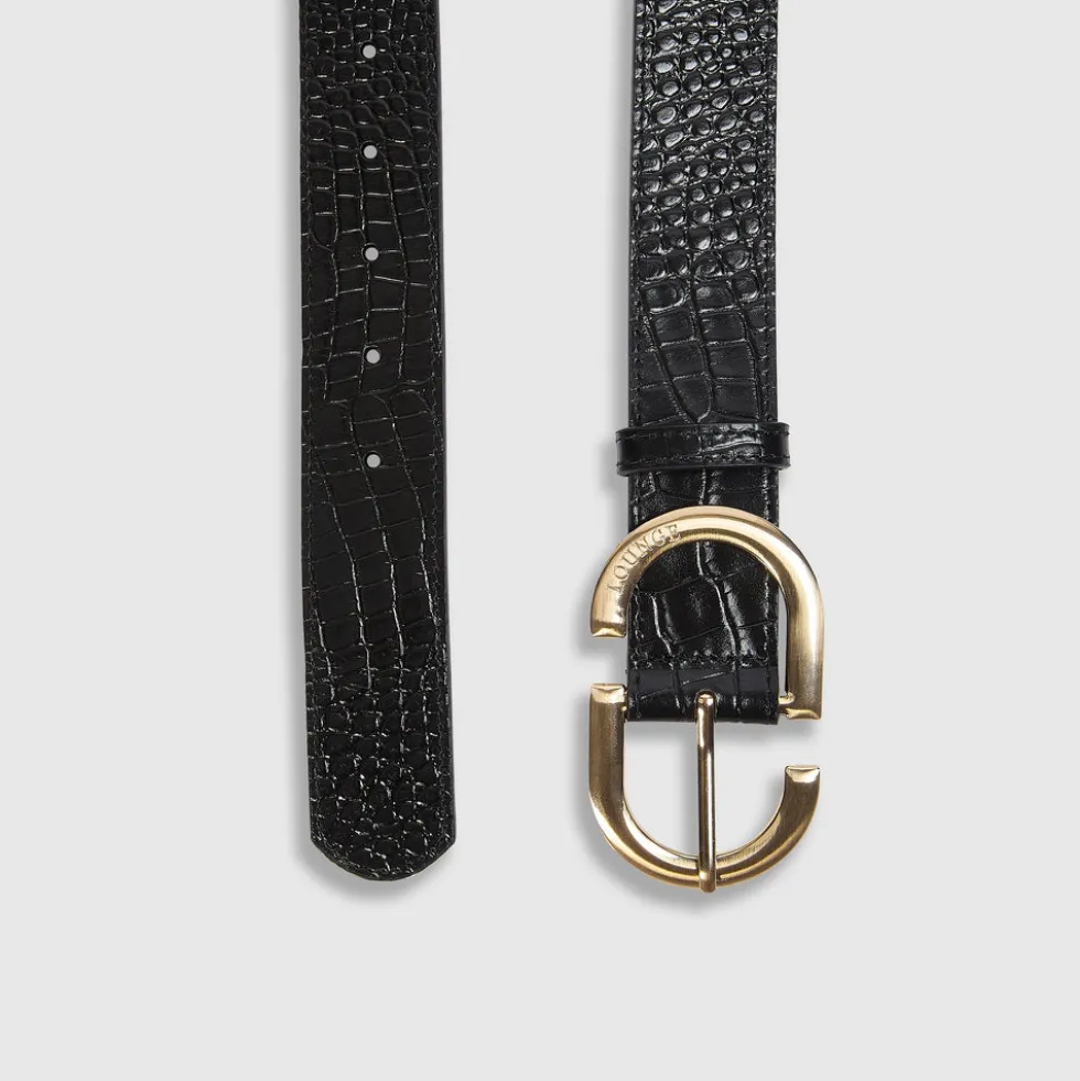 Ceinture à boucle - Noir