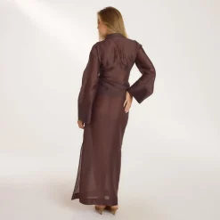 Chemise Ajustée Transparente - Chocolat