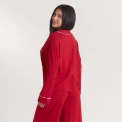 Chemise de Pyjama Alpine Dreams - Rouge