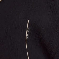 Chemise de Pyjama Crinkle - Noir