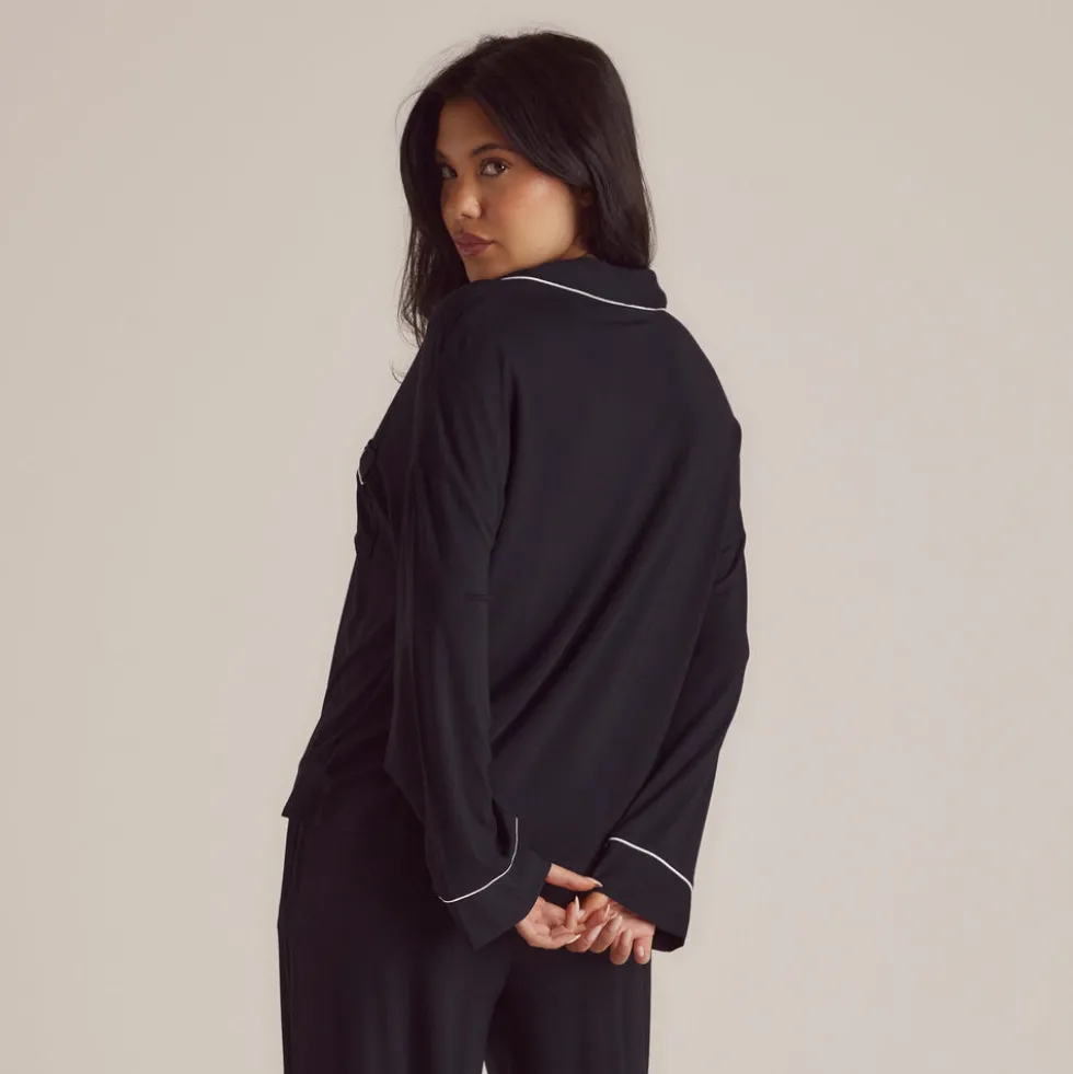 Chemise de Pyjama en Modal - Noir