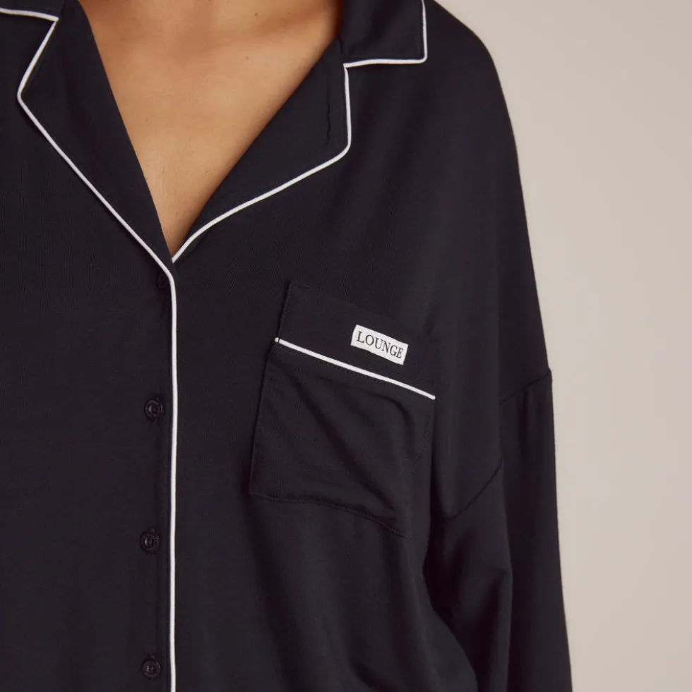 Chemise de Pyjama en Modal - Noir
