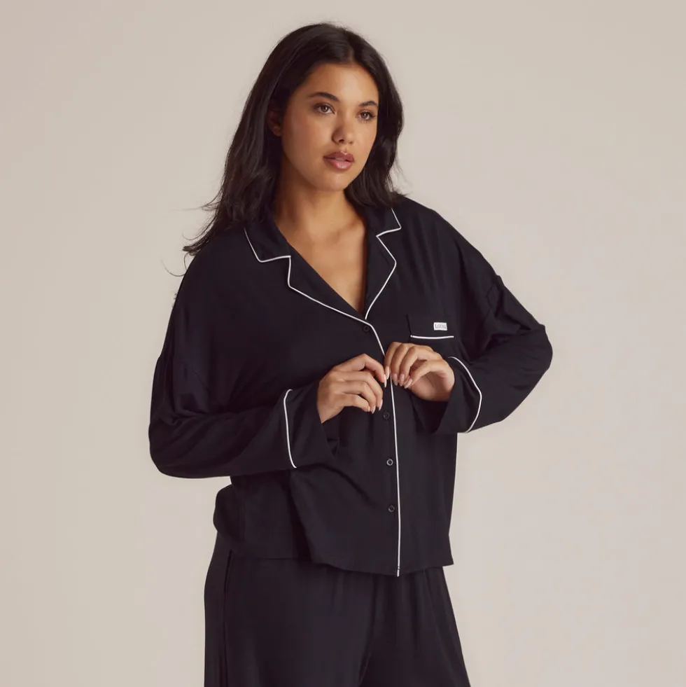 Chemise de Pyjama en Modal - Noir