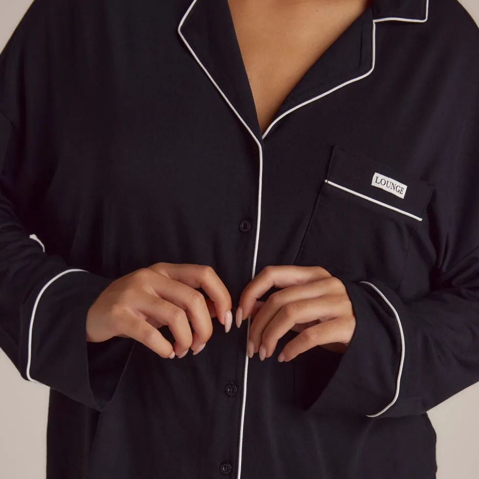 Chemise de Pyjama en Modal - Noir