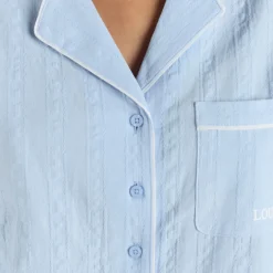 Chemise de Pyjama Texturée - Bleu