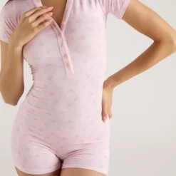 Combinaison en Modal - Rose Floral
