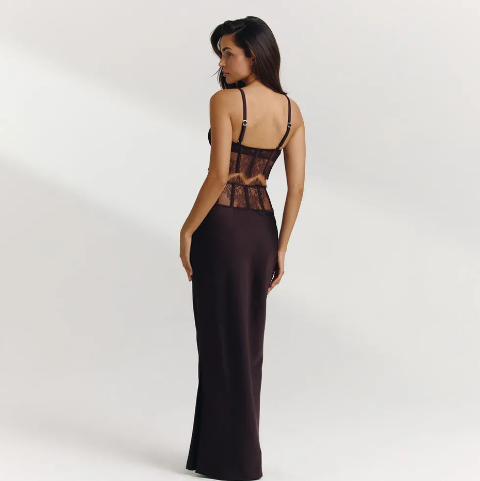 Crop Top (Ensemble) - Chocolat Noir