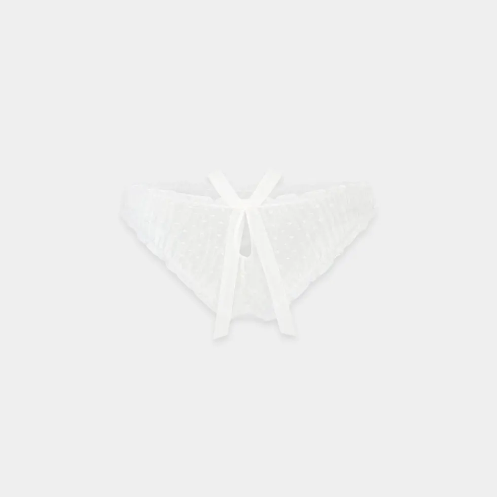 Culotte Brésilienne à Pois - Blanc