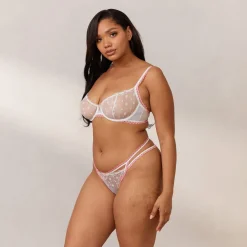 Daisy Embroidered Balcony Soutien-Gorge - Blanc