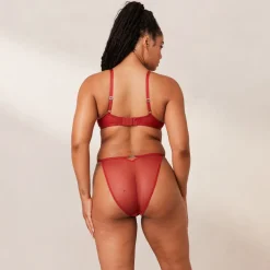Flirt Balcony Soutien-Gorge et G-string/Culotte Ensemble - Bordeaux