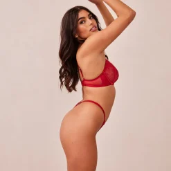 Flirt Balcony Soutien-Gorge et G-string/Culotte Ensemble - Bordeaux