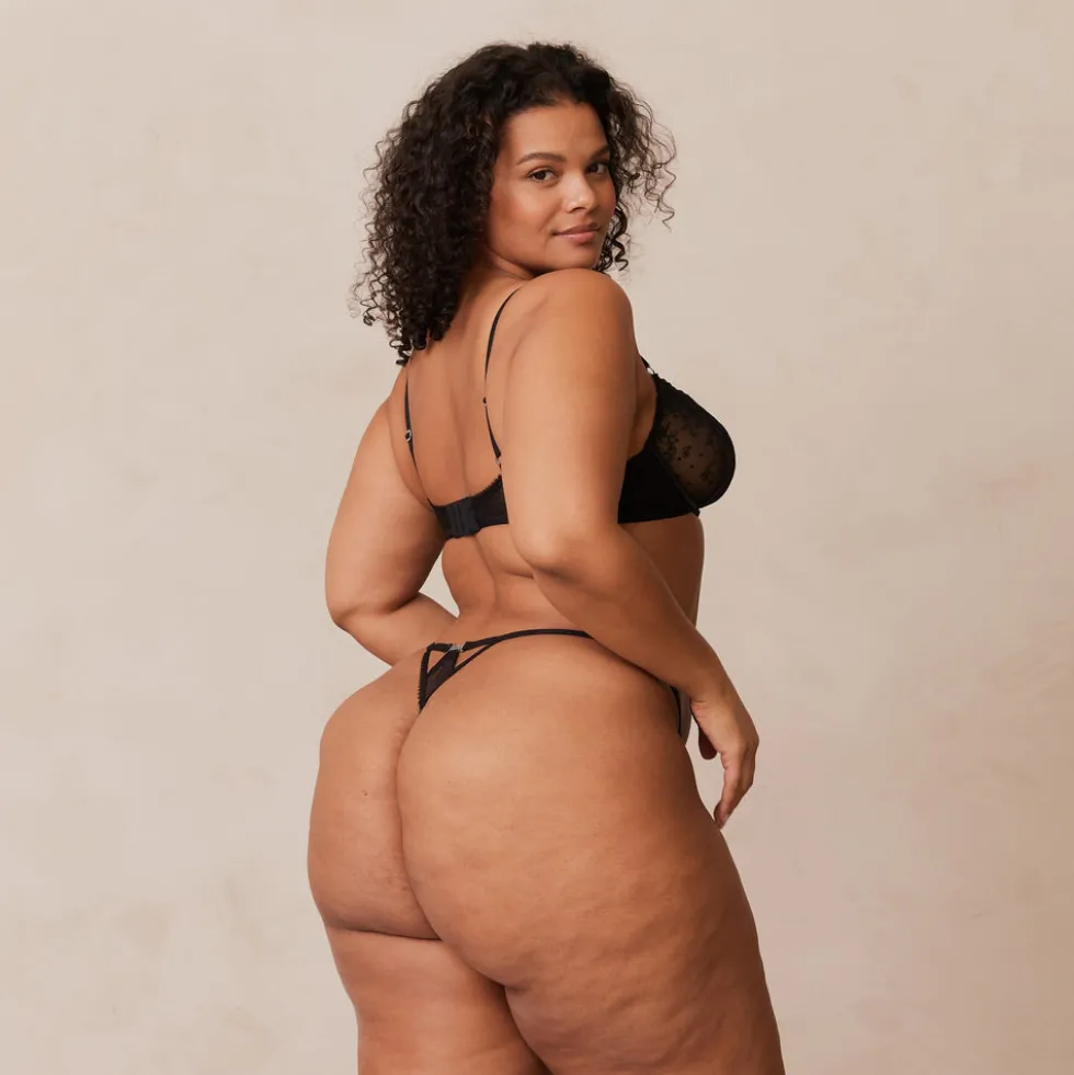 Flirt Balcony Soutien-Gorge et G-string/Culotte Ensemble - Noir