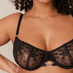 Flirt Balcony Soutien-Gorge et G-string/Culotte Ensemble - Noir