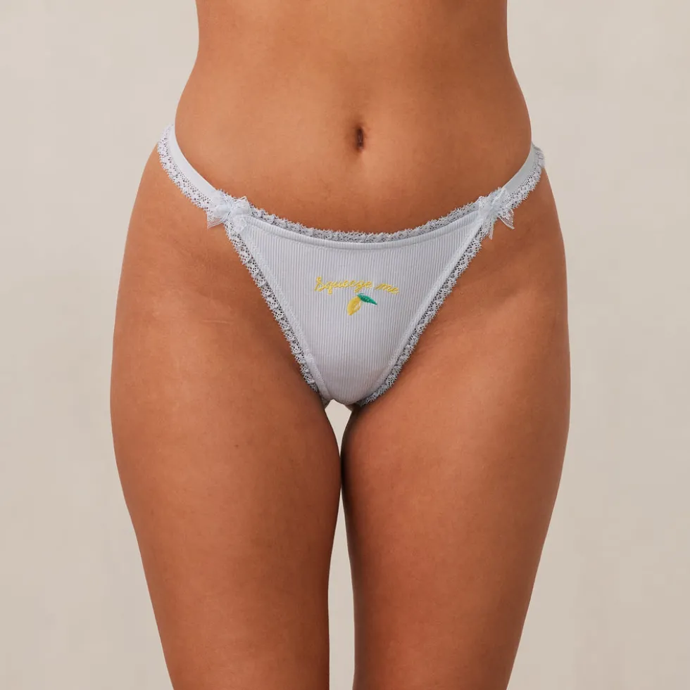 Fruity 'Squeeze Me' G-string - Bleu