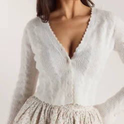 Gilet à Manches Larges - Crème