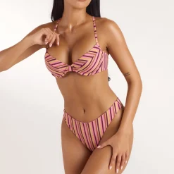 Haut de Bikini Armaturé Sunstripe - Rayures Rétro
