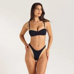 Haut de Bikini Bandeau Monaco - Noir
