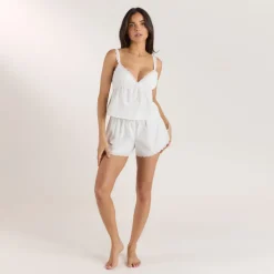 Haut de Pyjama Caraco - Blanc