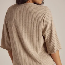 Haut de Pyjama Soft Waffle - Beige