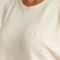 Haut de Pyjama Soft Waffle - Cream