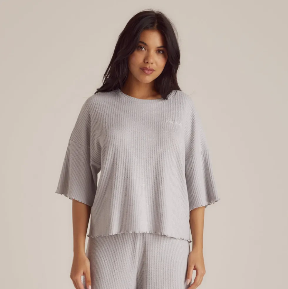 Haut de Pyjama Soft Waffle - Givre