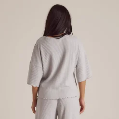 Haut de Pyjama Soft Waffle - Givre