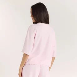 Haut de Pyjama Soft Waffle - Rose