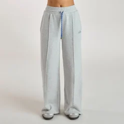 Jogging à Jambe Large - Gris chiné