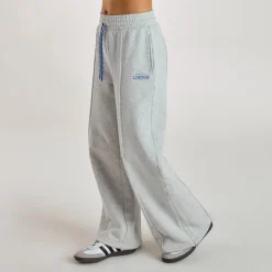 Jogging à Jambe Large - Gris chiné