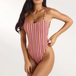 Maillot de Bain Sunstripe - Rayures Rétro