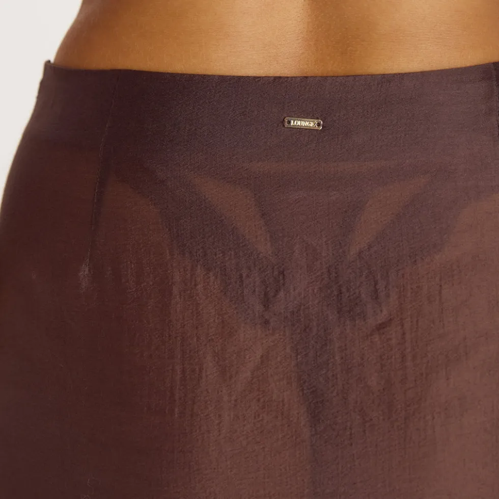 Maxi-Jupe Transparente - Chocolat