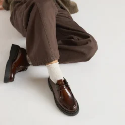 Mocassins à Lacet Etta - Beige