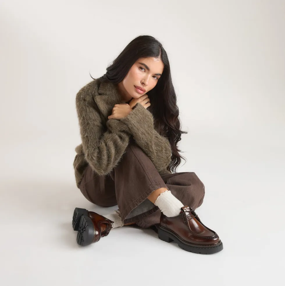 Mocassins à Lacet Etta - Beige