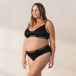 Nurture Soutien-Gorge d’Allaitement & String/Culotte Ensemble - Noir